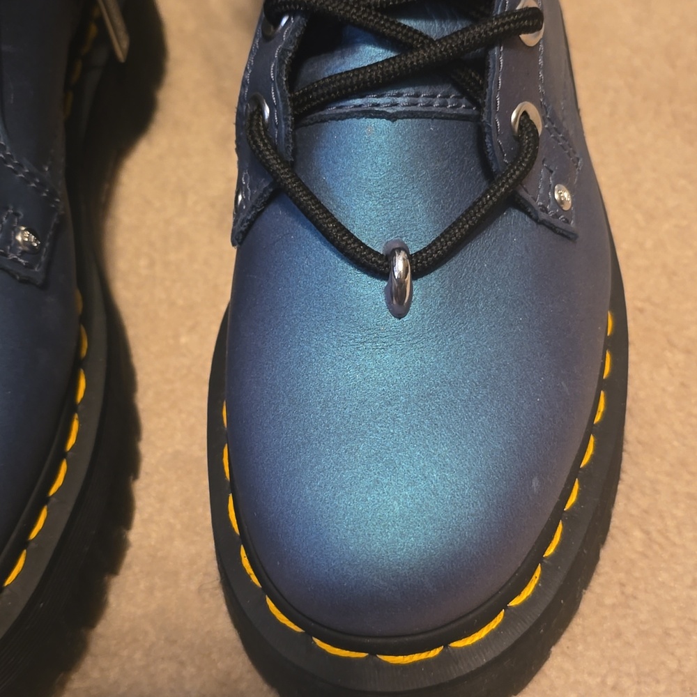 Dr. Martens Jadon II Hardware Pull Up Leather Platform Boots - Picture 5 of 11